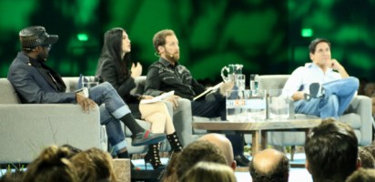 William, Shahrzad Rafati, Chris Sacca and Mark Cuban at Dreamforce 2016