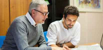 Two male employees