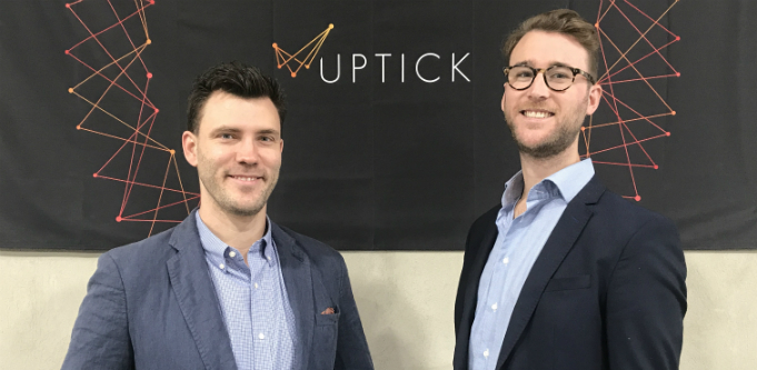 [Left to right] Uptick founders Aidan Lister and Sean O'Connor