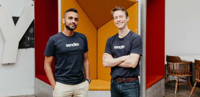 [Left to right] Sendle's head of growth Apurva Chiranewala and co-founder James Chin Moody