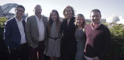 L-R: Steve Hui, Chris Gray, Jane Lu, Lauren Fried, Gina Lednyak, Mike Frizell