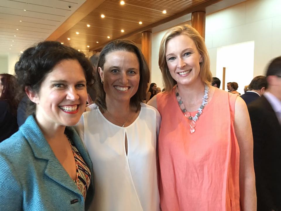 Kirstin Ferguson with Annabel Crabb and Leigh Sales