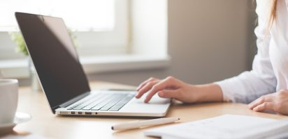 woman at desk