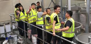 Chinese winemaking students