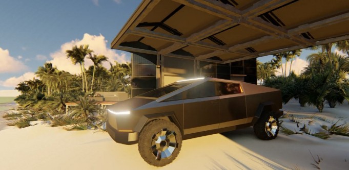 Cybertruck carport