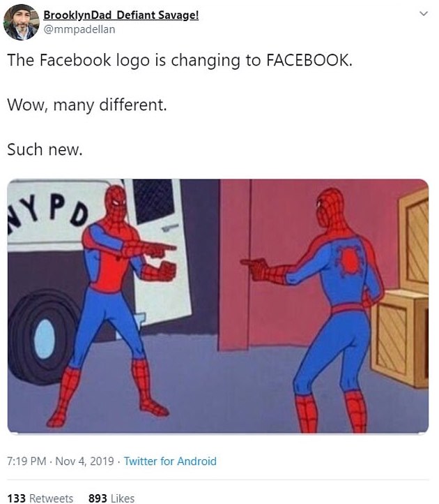 Facebook rebrand feedback