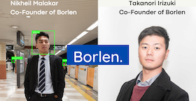 Borlen co-founders Nikheil Malakar and Takanuri Irizuki