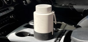 The Frank Green car cup holder expander. Source: supplied