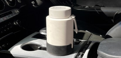 The Frank Green car cup holder expander. Source: supplied