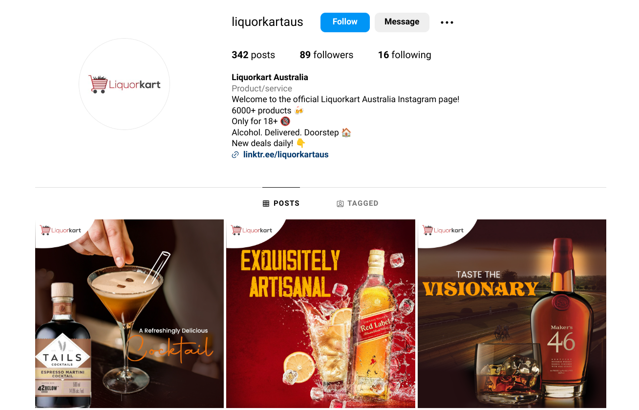 LiquorKart Australia Instagram